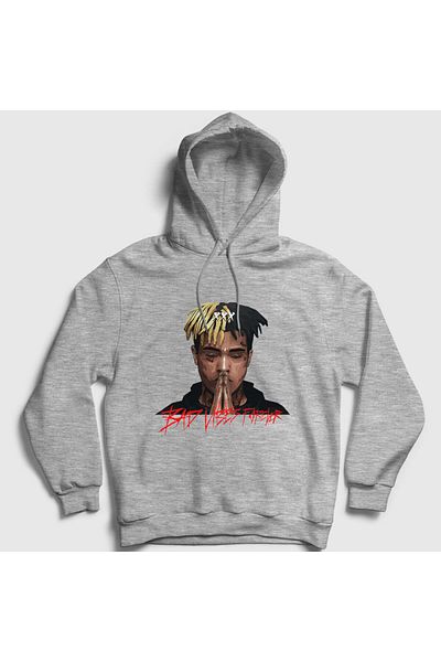 Presmono Φούτερ Forever Xxxtentacion Unisex Grey Hooded - 47881tt
