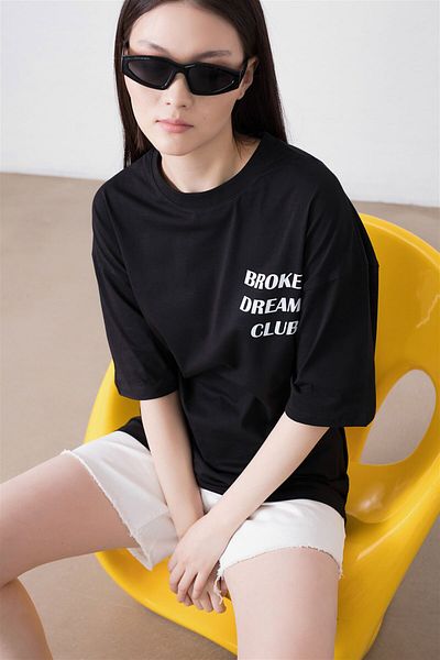 Trendiz Unisex Broken Dreams Club Μαύρο Tshirt