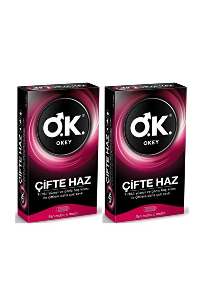 Okey Çifte Haz Prezervatif 2 X 10