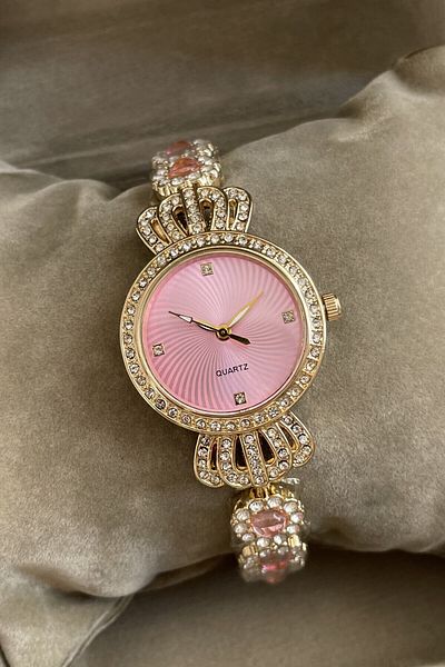 Leerybee Minimal Vintage Women's Watch with Stones Nk-02