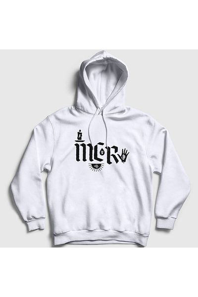 Presmono Φούτερ My Chemical Romance Unisex με λευκή κουκούλα - V2 Logo 71399tt