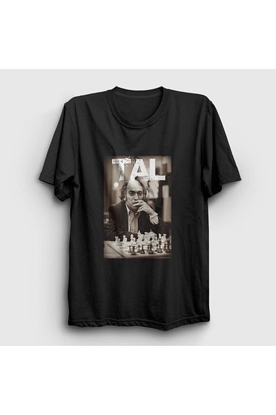 Presmono Унисекс тениска Mikhail Tal Black Grandmaster - 421653tt