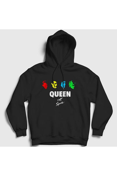 Presmono Φούτερ Unisex Black Hot Space Queen με κουκούλα 102010 ττ