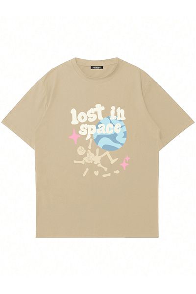Mad&Calf Μπλουζάκι Unisex Lost In Space με στάμπα με λαιμόκοψη