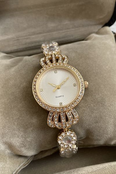 Leerybee Minimal Vintage Women's Watch with Stones Nk-02
