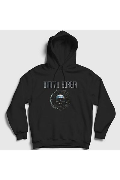Presmono Φούτερ Dimmu Borgir Unisex Μαύρο Φούτερ με κουκούλα κρανίου 142728 ττ