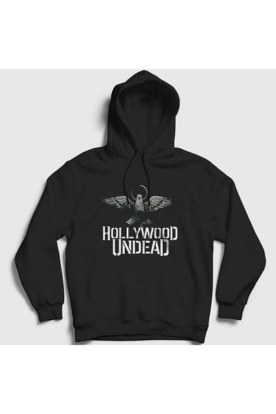 Presmono Унисекс суитшърт с качулка Empire Hollywood Undead, черен - 149768tt