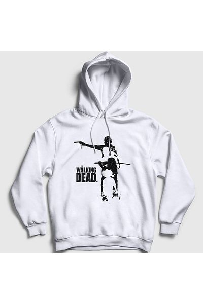 Presmono Unisex Λευκό - The Walking Dead Hooded φούτερ 220932 ττ