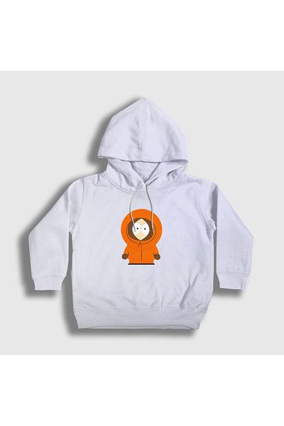 Presmono Kenny South Park Unisex Παιδικό φούτερ με λευκή κουκούλα - 216959 ττ