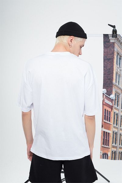 Trendiz Ανδρικό Tshirt Drew Text Λευκό