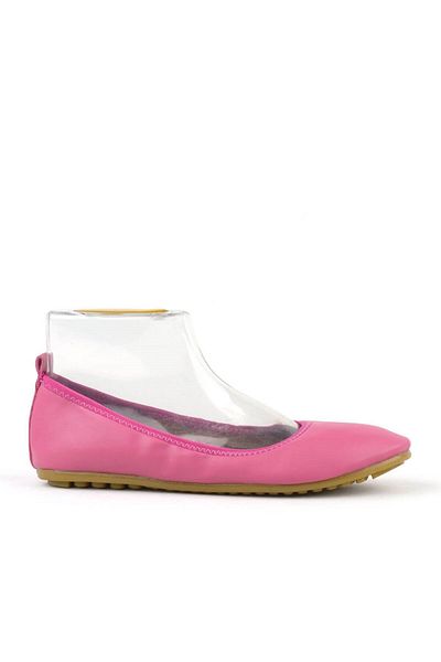 TREND Pink Foldable Women's Ballerinas