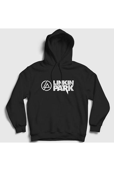 Presmono Унисекс суитшърт с качулка и лого Linkin Park V2 - 98360tt