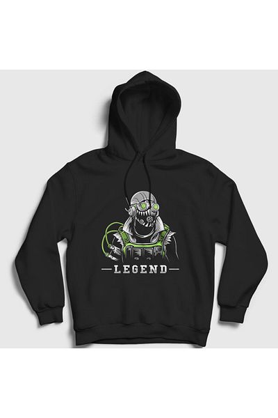 Presmono Φούτερ με μαύρη κουκούλα Octane Apex Legends Unisex - 232221 ττ