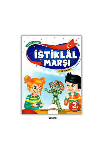 Bilgin Çocuk Yayınları كتاب قراءة وفهم النشيد الوطني للصف الثاني الابتدائي تح...