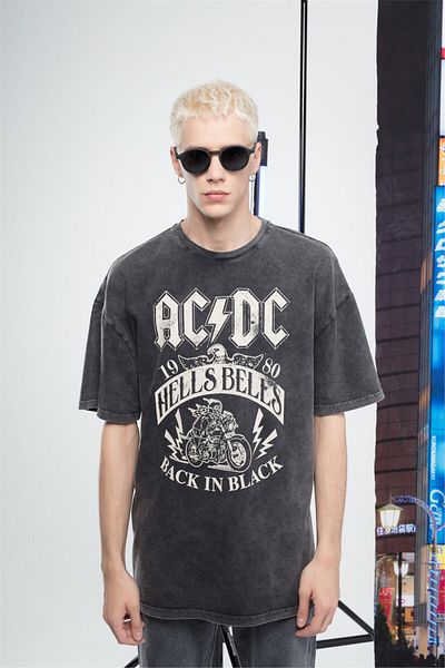Trendiz Ανδρικό μπλουζάκι Ac/dc Anthracite