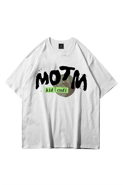 Trendiz Λευκό μπλουζάκι Unisex Kid Cudi Man Of The Moon 3