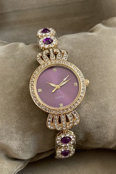Leerybee Minimal Vintage Women's Watch with Stones Nk-02