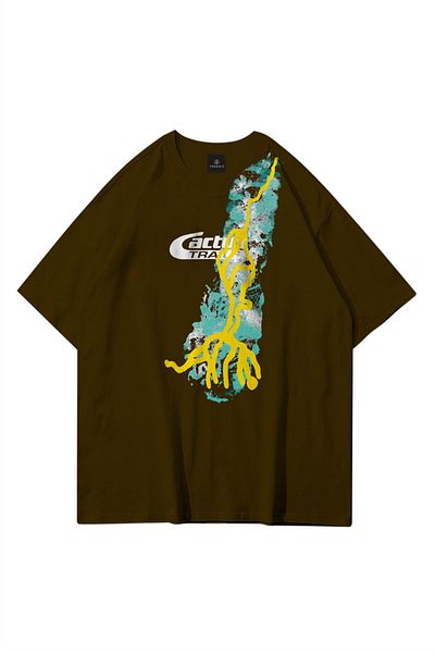 Trendiz Tricou maro unisex Cactus Trails