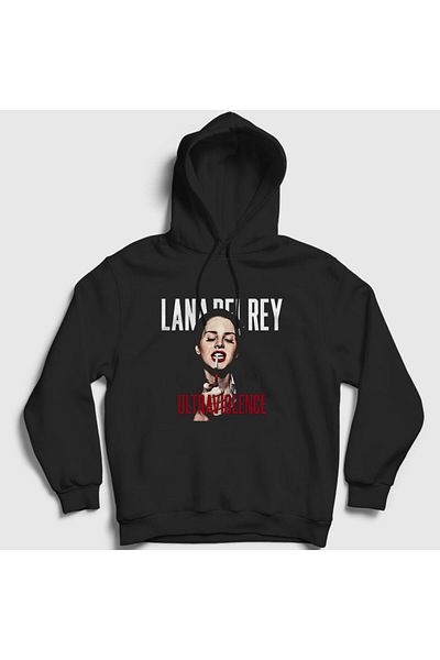 Presmono Суитшърт с качулка Lana Del Rey Ultraviolence - унисекс, черен 157097tt