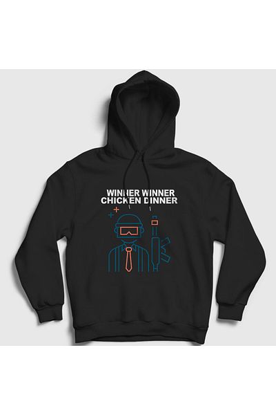 Presmono Φούτερ Unisex Pubg Neon Black Hooded - 30570tt