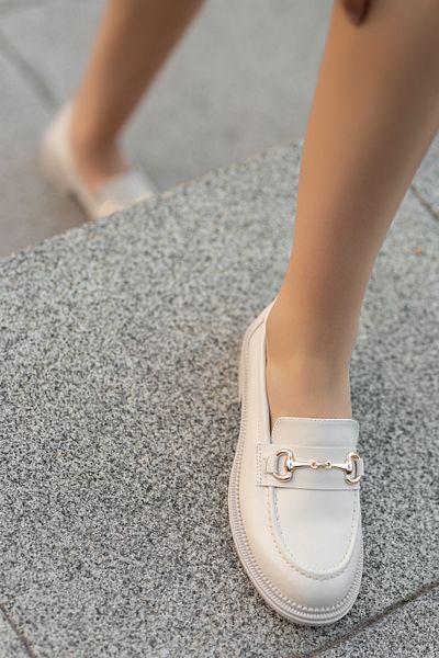Daxtors Guaranteed Horse Women's Chain Loafer Casual Shoes