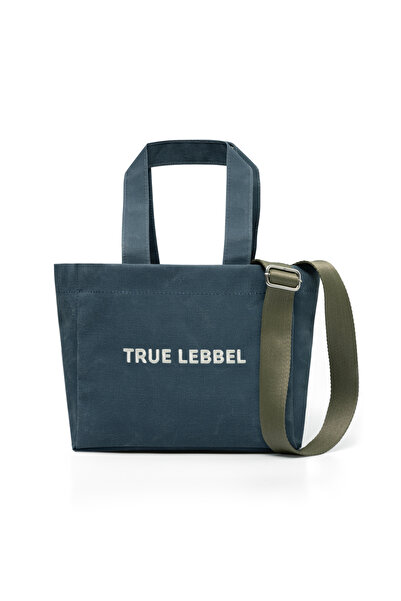 True LebbeL Lacivert Orta Boy Kanvas Çanta  Su Geçirmez Dayanıklı ve Şık Tasarım