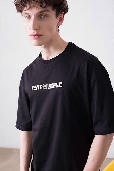Trendiz Μαύρο μπλουζάκι Astroworld 2021 Unisex
