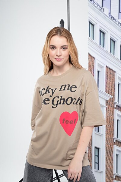 Trendiz Бежевий жіночий футболка Luckyme