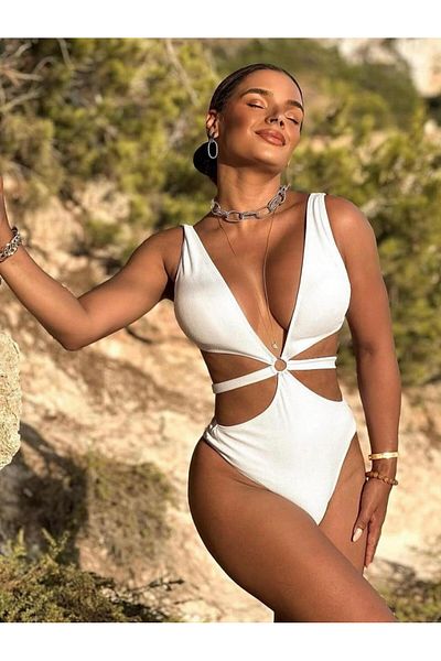 DEEP BEACH Cut Out Ringed Mayokini Db200725m