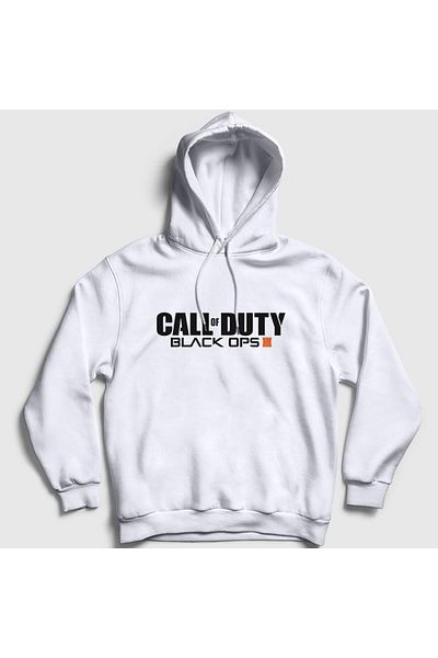 Presmono Φούτερ Call Of Duty Unisex Λευκή κουκούλα - 26685tt