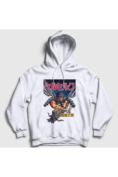 Presmono Φούτερ με κουκούλα Unisex White Berserk Manga Anime - 126297 ττ