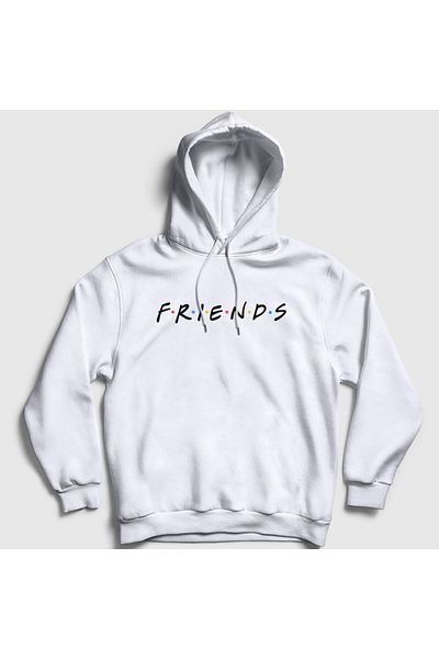 Presmono Φούτερ Friends Unisex με λευκή κουκούλα - 189697 ττ