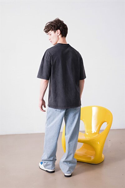 Trendiz Μπλουζάκι Anthracite Unisex Skeleton Washable