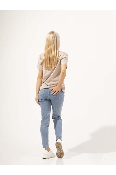 Trendiz Women's Slim Tshirt Beige