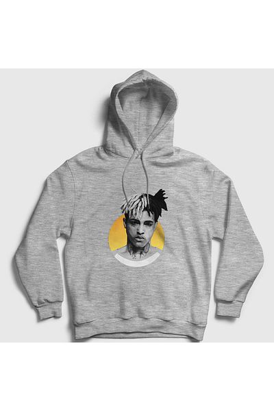 Presmono Φούτερ Sun Xxxtentacion Unisex Grey Hooded - 49063tt