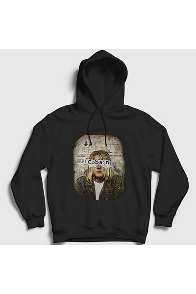 Presmono Унисекс суитшърт с качулка Kurt Cobain Nirvana - 35904tt