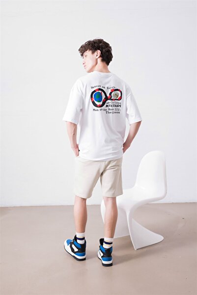 Trendiz Λευκό μπλουζάκι Unisex Man On The Moon 3 Kid Cudi