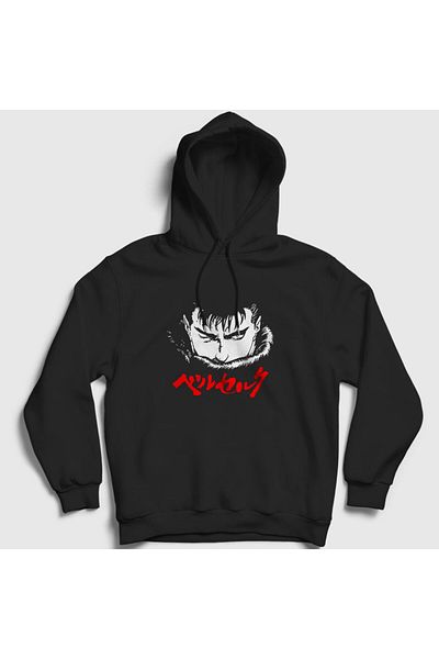 Presmono Unisex Berserk Anime Guts μαύρο φούτερ με κουκούλα - 126051 ττ