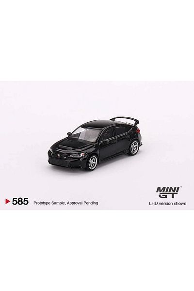 mini gt 1/64 هوندا سيفيك تايب آر كريستال بلاك بيرل 2023 مع عجلة Advan Gt