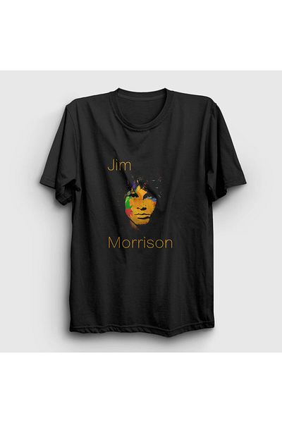 Presmono Μαύρο μπλουζάκι Jim The Doors Unisex - 116050 ττ