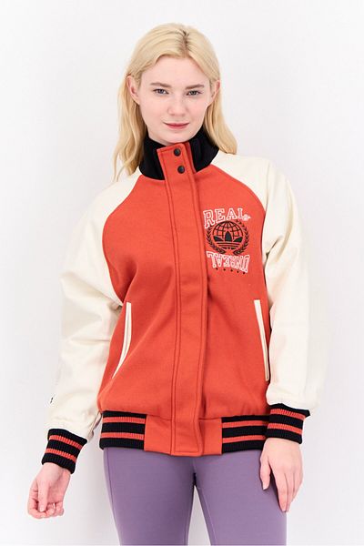 adidas Women Sportswear Fit Long Sleeve Outdoor Jacket, Rust