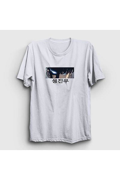 Presmono Μπλουζάκι Arise Sung Jinwoo Unisex Λευκό Leveling - 434541 ττ