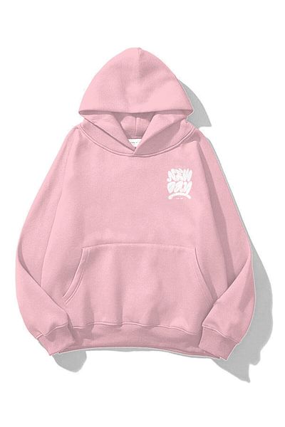 Trendiz Unisex Mikina It&#39;s A New Day Mikina s kapucí Růžová