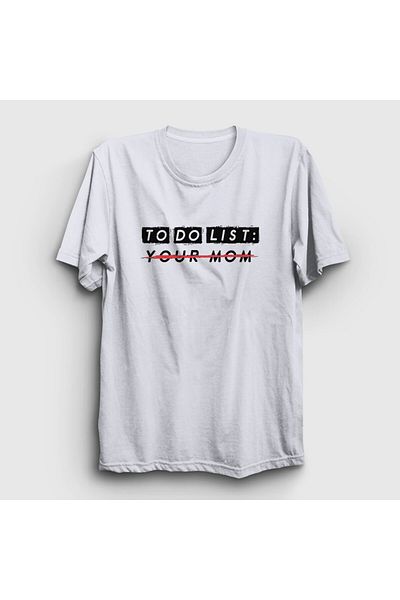 Presmono Λευκό μπλουζάκι Unisex To Do List - 432943 ττ