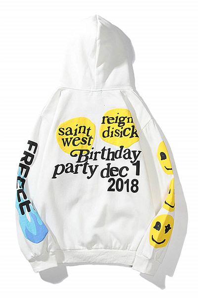 Trendiz Unisex It&#39;s My Birthday White φούτερ Hoodie