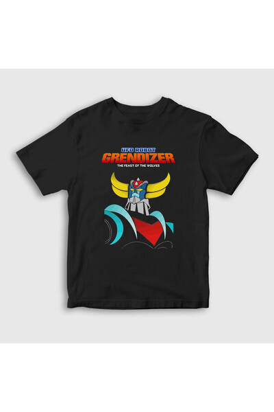 Presmono Crni UFO robot Grendizer Goldorak za decu T-shirt - Unisex 471859tt