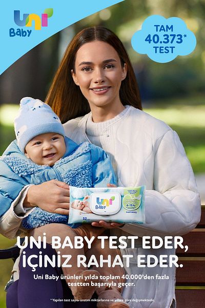 Uni Baby Newborn Wet Cotton Wipes 8 X 40