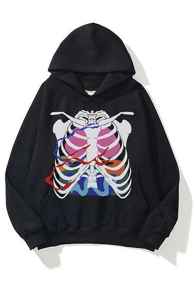Trendiz Unisex Φούτερ Cage Hoodie Μαύρο