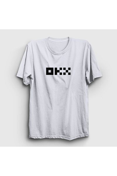Presmono Μπλουζάκι Unisex Okx Bitcoin Blockchain - Λευκό, λογότυπο 432041 ττ