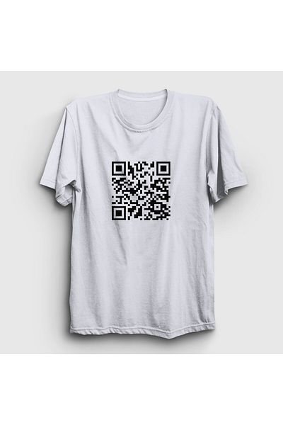 Presmono Μπλουζάκι Rick Astley Unisex White Meme - Κωδικός Qr 461348 ττ